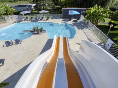 Tobogan double glisse au camping La Salvinie