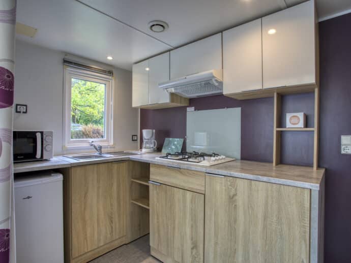 cuisine Mobil home confort plus au camping la Salvinie